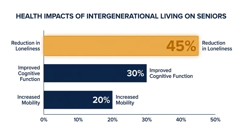 Data from Intergenerational England shows profound health benefits for seniors living with younger generations.