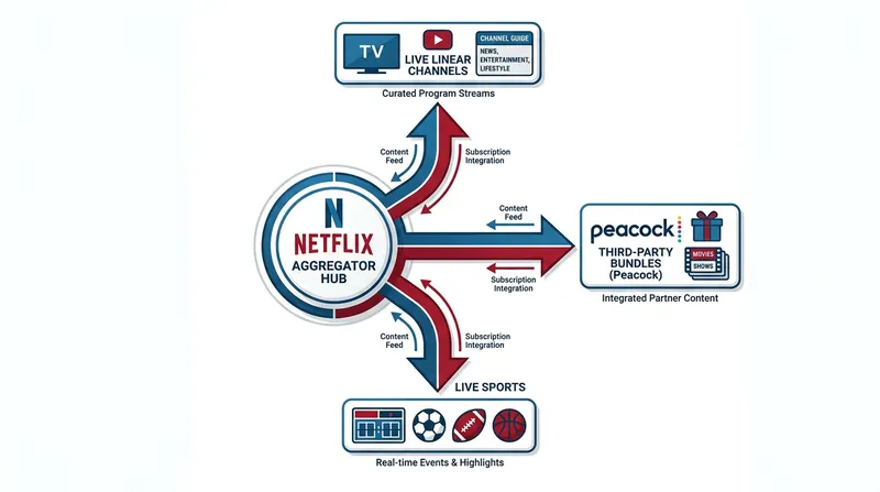 By bundling third-party services like Peacock, Netflix aims to build structural switching costs.