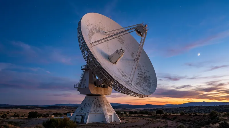 The Yebes 40-meter radio telescope in Spain was instrumental in detecting the faint spectral signatures of the sugar molecule.