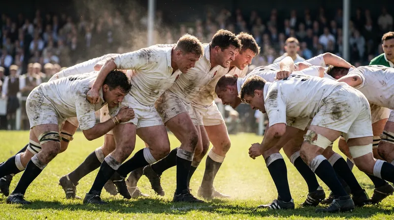 England's forward pack laid the foundation for the victory by systematically dismantling the Fijian scrum.