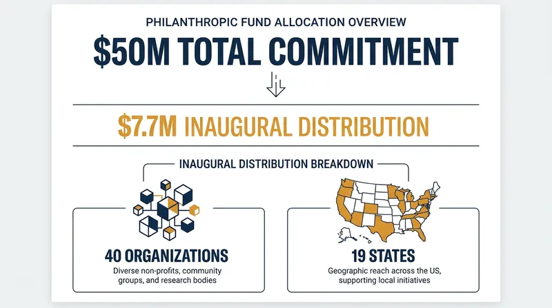 The Literary Arts Fund's initial distribution reached 40 organizations across the United States.