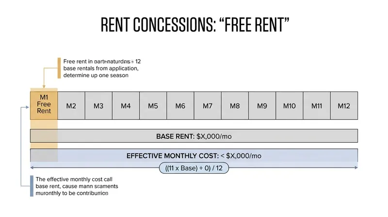 Landlords are increasingly using concessions like free rent to attract tenants without lowering the property's base valuation.