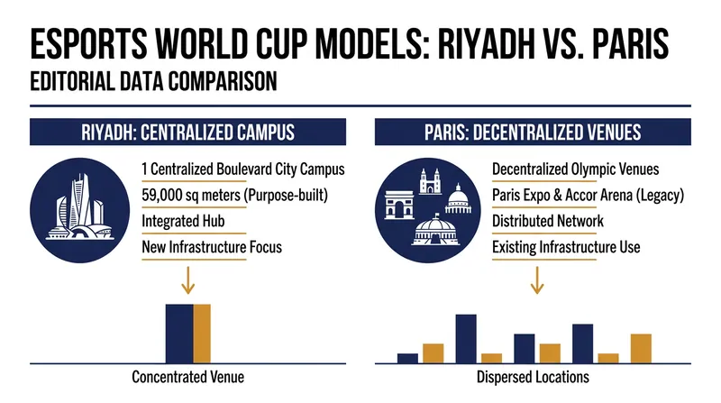A structural comparison of the centralized mega-campus versus the decentralized legacy model.