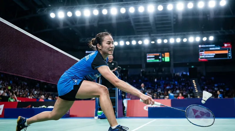 Wong Ling Ching struggled with unforced errors against Sindhu's precise shot placement.