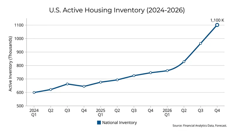 Active listings have surged over 30% year-over-year, shifting market leverage.