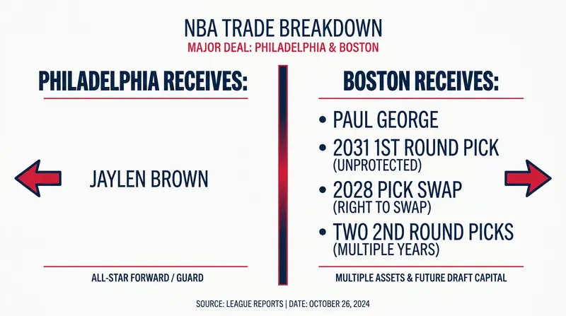 The complete breakdown of the assets exchanged between Boston and Philadelphia.