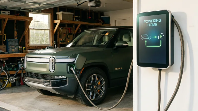 Bidirectional charging will soon allow electric vehicles to act as massive backup batteries for the home.