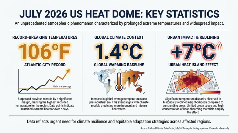 Key metrics from the July 2026 heatwave and the World Weather Attribution analysis.