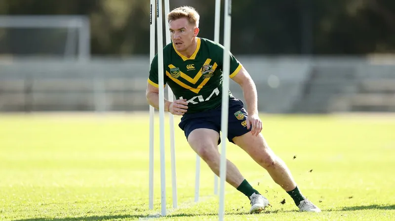 Cowboys co-captain Tom Dearden is completing football-specific drills as he recovers from a syndesmosis injury.