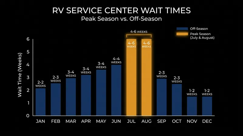 Dealership service backlogs peak during the summer months, complicating mid-season safety recalls.