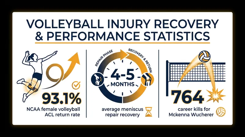 Return-to-play rates for severe knee injuries in collegiate volleyball remain exceptionally high thanks to modern sports medicine.