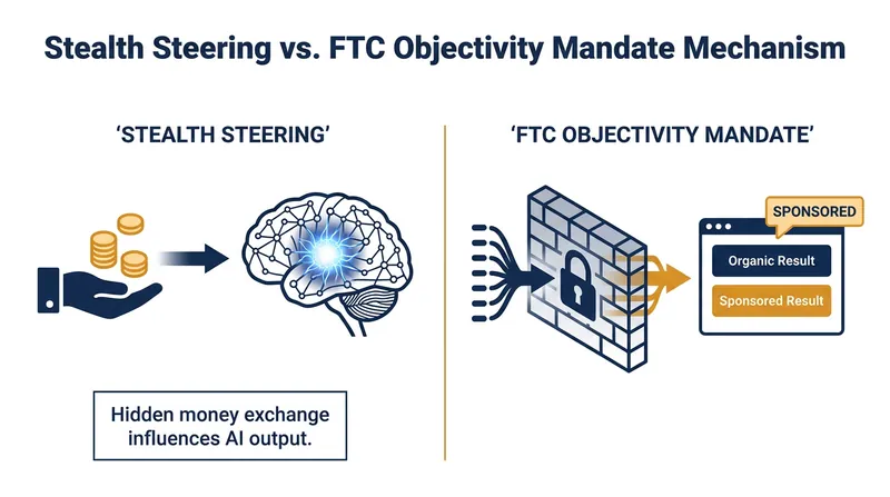How the FTC's Objectivity Mandate forces AI models to separate paid placements from organic reasoning.