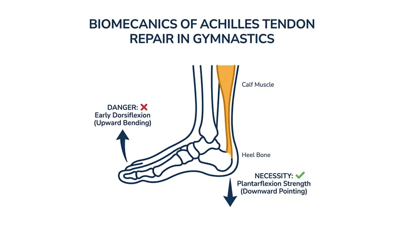 Rehabilitating an Achilles tendon requires strict biomechanical protocols to prevent elongation and preserve explosive power.