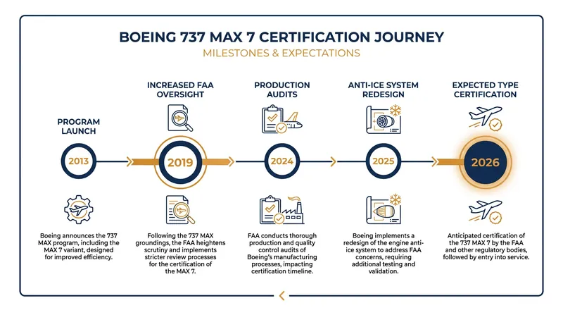 The MAX 7's path to certification was extended by sweeping regulatory changes and required engineering redesigns.