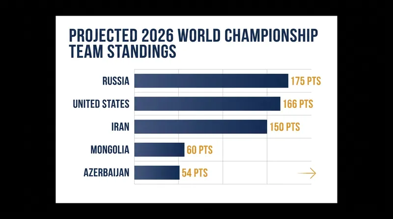 Projected team points based on individual weight class rankings heading into the final summer Ranking Series.