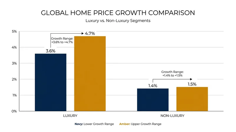 Luxury home prices are rising significantly faster than the broader market.