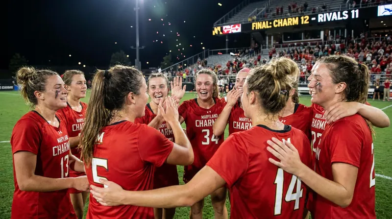 The Maryland Charm kept their championship hopes alive with a thrilling 16-15 victory in Chicago.