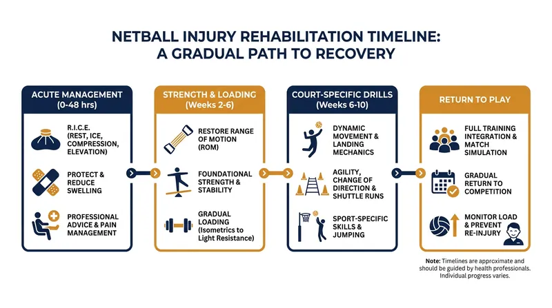 Modern rehabilitation protocols emphasize progressive loading and psychological readiness.