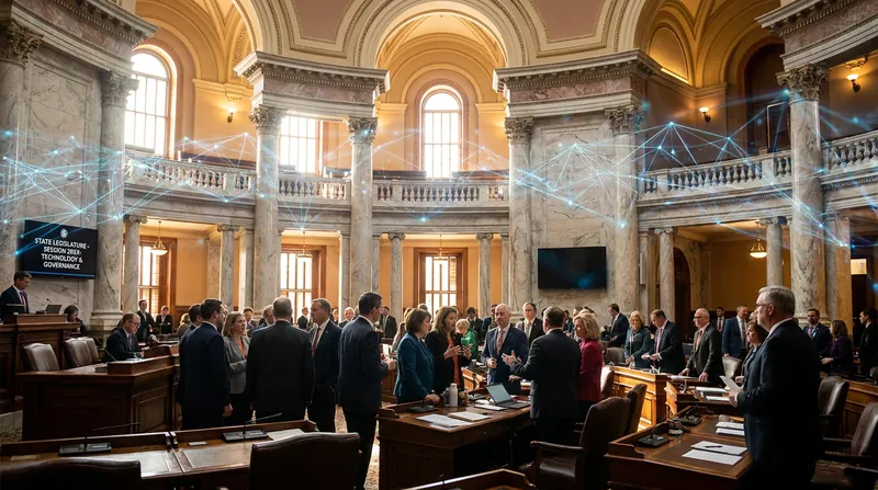 State capitals, rather than the federal government, have become the primary laboratories for AI regulation.