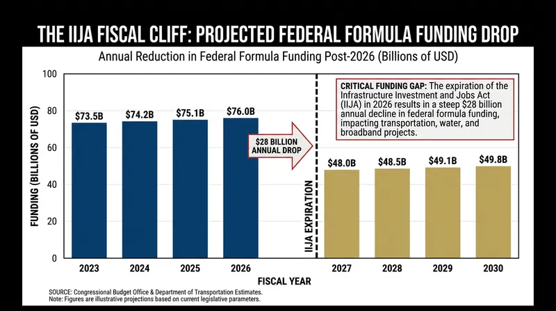 Without congressional action, core formula funding for state transportation departments will drop by roughly $28 billion annually.