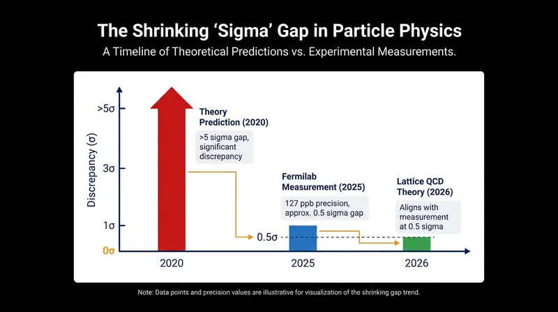 How supercomputer calculations closed the gap between theoretical predictions and experimental measurements.