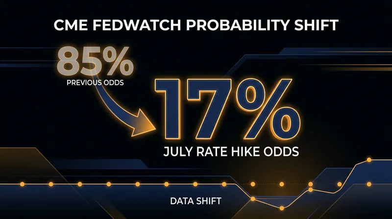 Market expectations for a July interest rate hike collapsed following the disinflationary CPI report.
