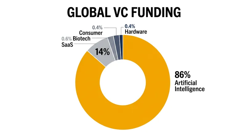 In the first half of 2026, AI startups captured 86% of all deployed venture capital globally.