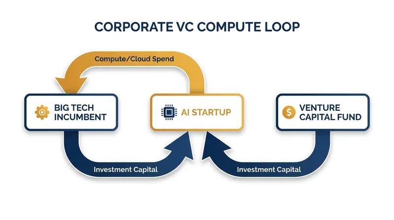 The circular economy of AI funding: Corporate investments often return directly to the investor as cloud revenue.