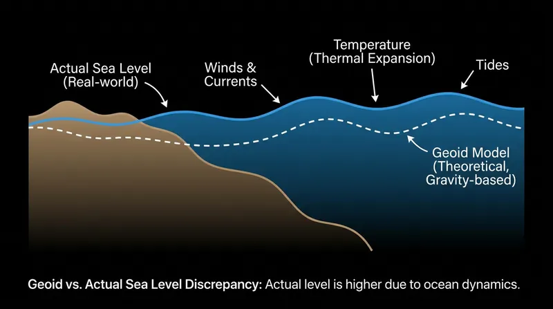 How theoretical physics models underestimated the actual height of the ocean.