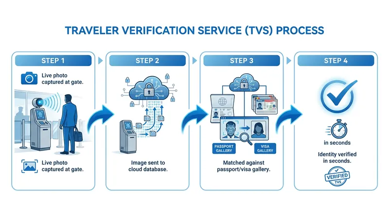 The mechanics of the Traveler Verification Service (TVS) matching process.