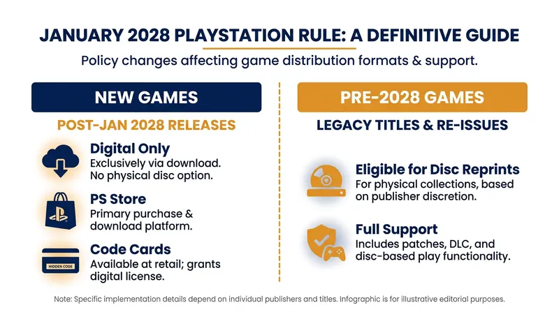 How Sony's 2028 physical media cutoff will affect different generations of games.