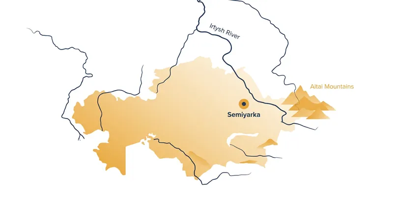 Semiyarka's location near the mineral-rich Altai Mountains made it a strategic hub for Bronze Age trade.