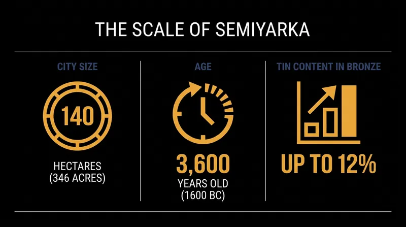 The sheer scale and industrial capacity of Semiyarka challenge previous assumptions about Bronze Age steppe societies.