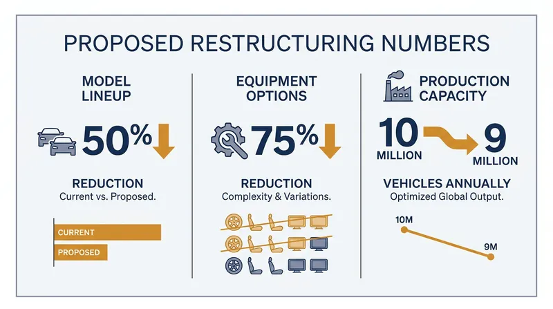 Volkswagen's proposed restructuring aims to drastically reduce manufacturing complexity.