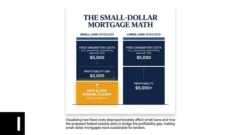 How the new $3,500 federal tax credit makes originating small-dollar mortgages profitable for local banks.