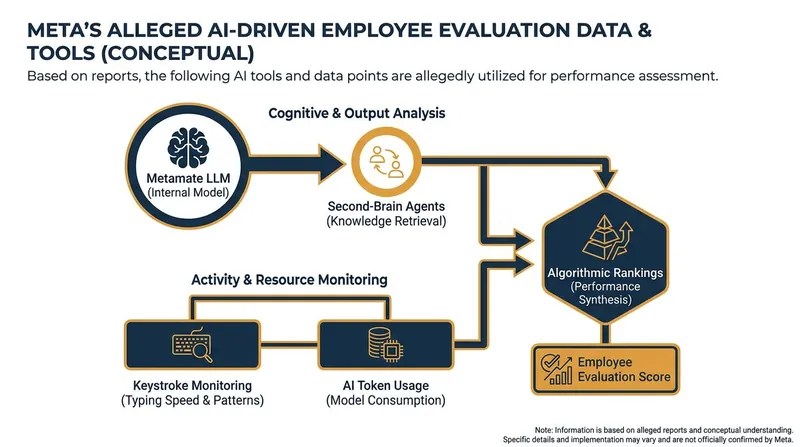 The lawsuit claims Meta relied on a 'constellation' of AI tools to track productivity and rank employees.