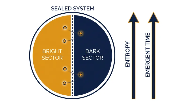 By tracking the entropy exchanged between the observed and unobserved sectors, researchers could measure the flow of time without an external clock.