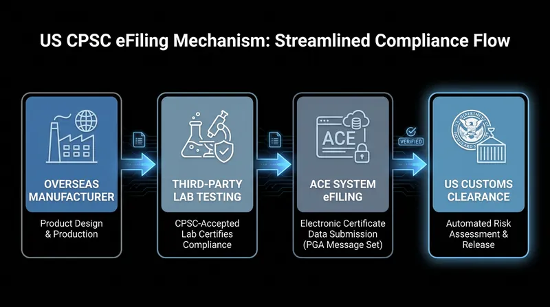 The U.S. eFiling mandate requires safety data to be submitted electronically before products enter the country.