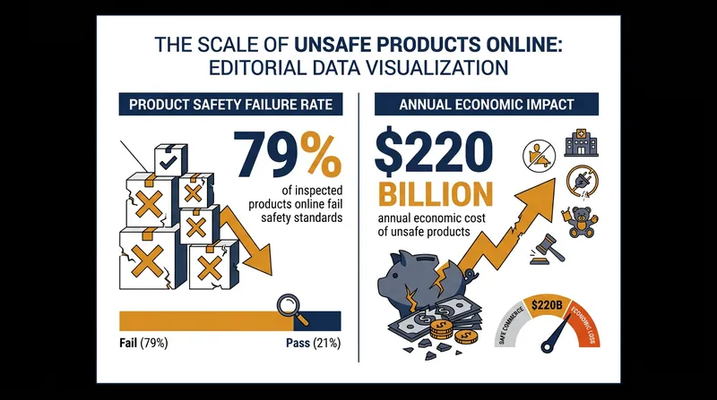 OECD data highlights the massive scale of non-compliant goods bypassing traditional retail checks.