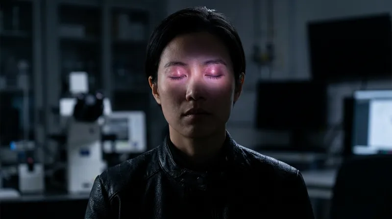 Infrared light penetrates human tissue effectively, allowing the lenses to function even when the wearer's eyes are closed.