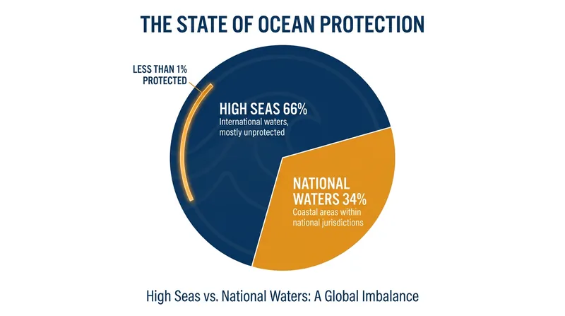 Despite covering two-thirds of the global ocean, less than 1% of the high seas are currently protected.