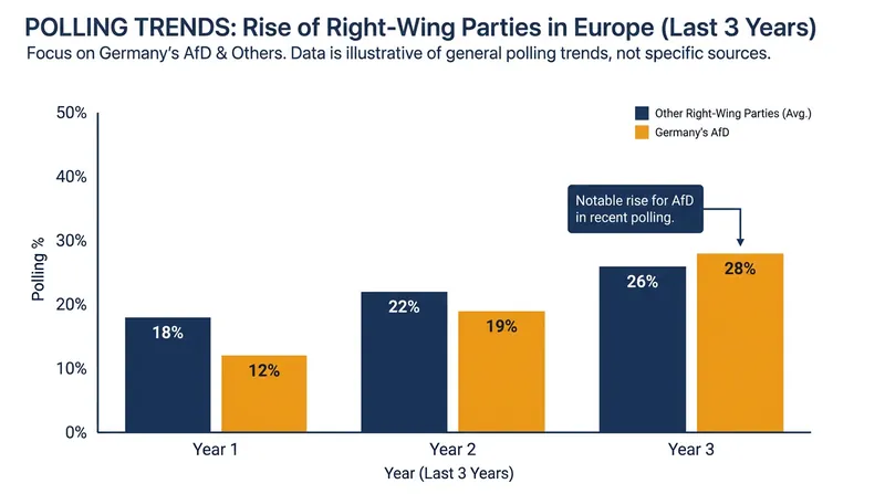 Right-wing populist movements have seen significant polling gains across Europe.