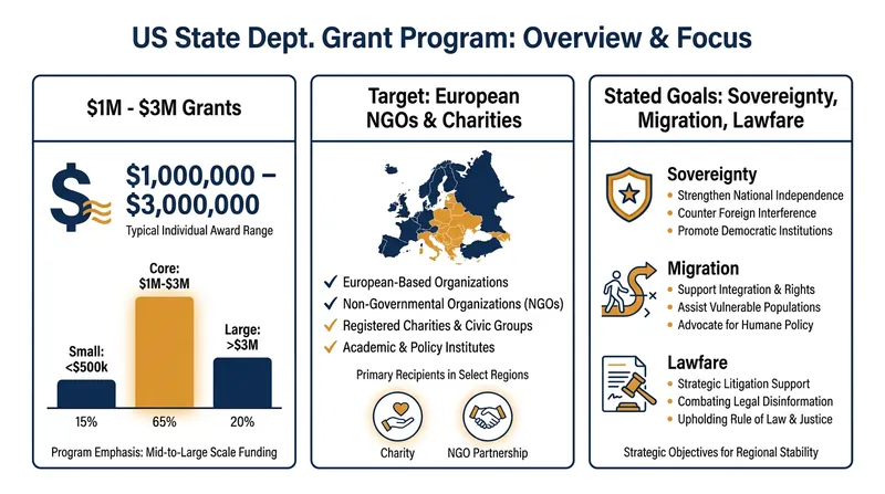 The State Department initiative offers substantial funding to European civil society groups.