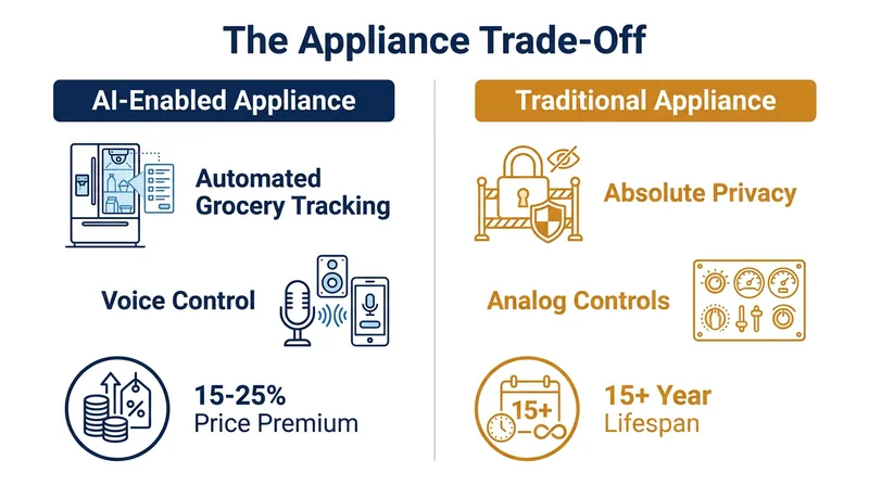 Shoppers must now weigh the convenience of AI features against privacy and longevity concerns.