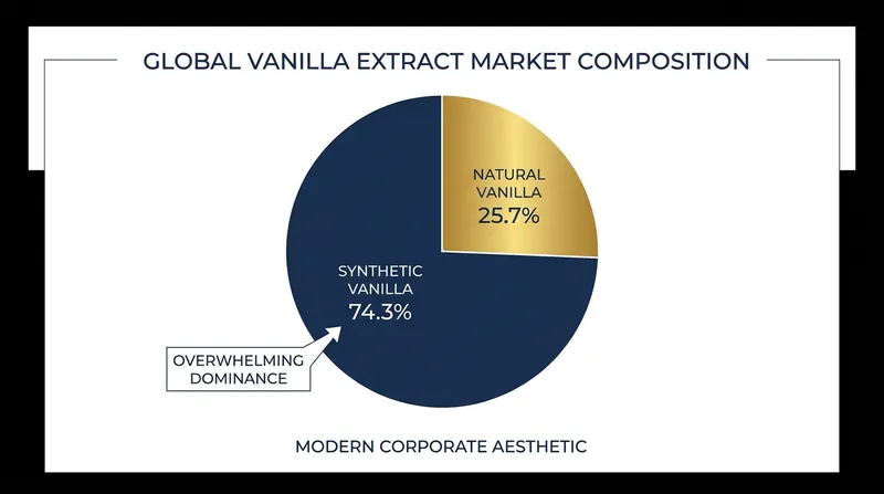 Synthetic vanilla provides a massive buffer for the mass-market dessert industry, insulating it from agricultural shocks.