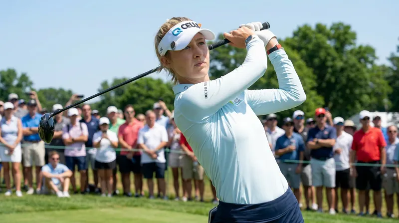 World No. 1 Nelly Korda currently leads the Race to the CME Globe standings after winning two majors earlier this year.