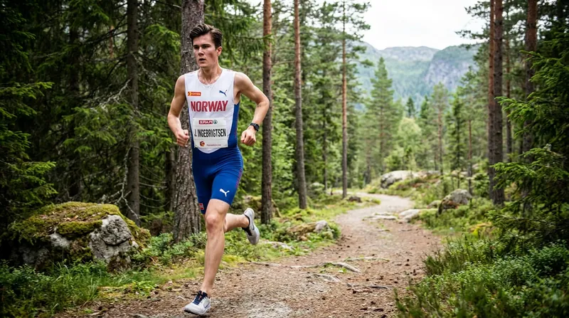 Jakob Ingebrigtsen was able to resume light trail running just 23 days after undergoing surgery on his Achilles sheath.