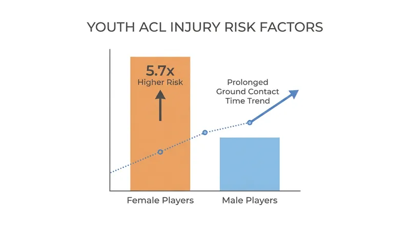 Recent sports medicine studies have identified key neuromuscular predictors for ACL damage in youth players.