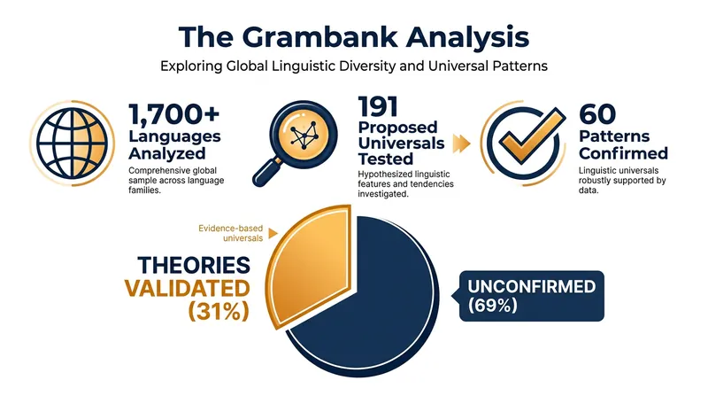 The study utilized Grambank, the world's largest database of grammatical features, to test long-standing linguistic theories.