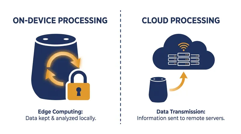 On-device processing allows AI models to run locally, mitigating some privacy concerns associated with always-on cameras.